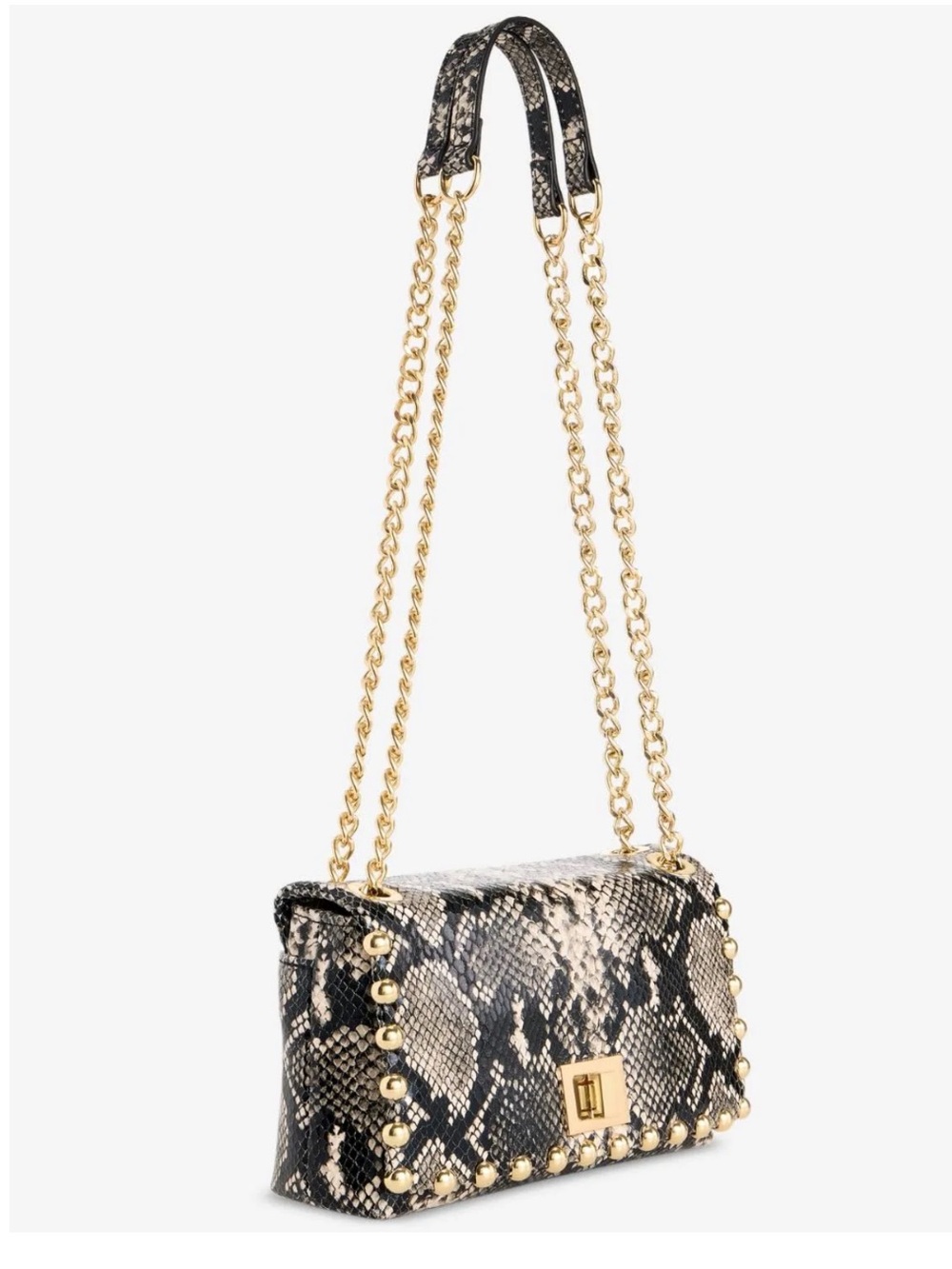 I.N.C.Snake W/Gold Stud Crossbody NWT - Picture 2 of 5